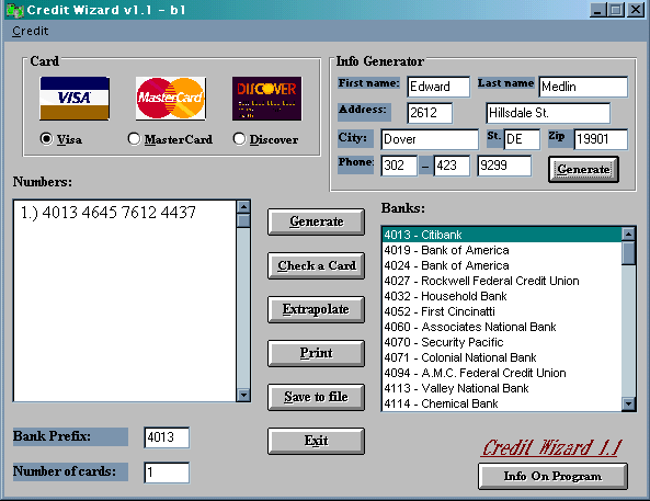 credit card software download